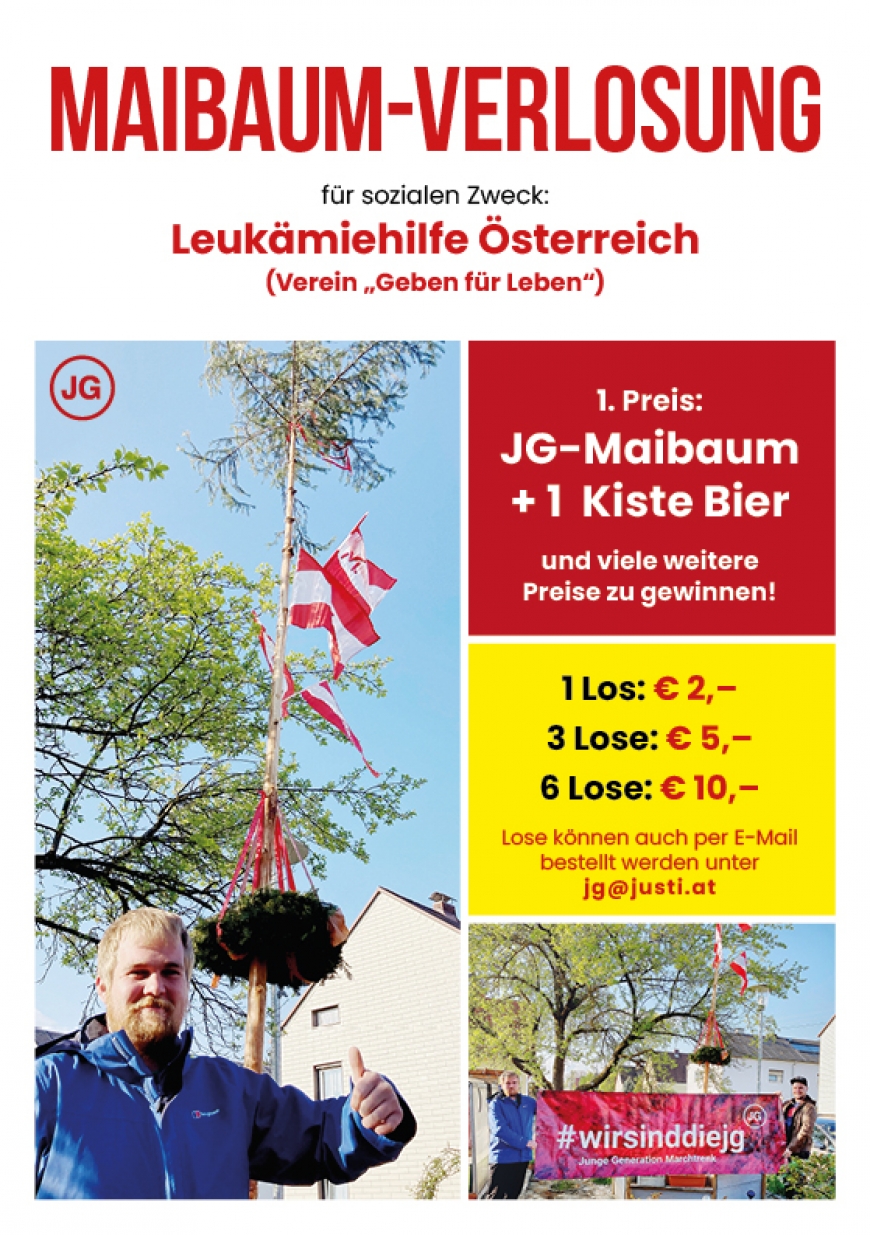 'Junge Generation Marchtrenk stellt „Maibaum für den guten Zweck“ auf'-Bild-1