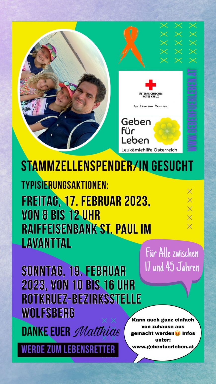 'Große Typisierungsaktion im Lavanttal nach persönlicher Betroffenheit'-Bild-5