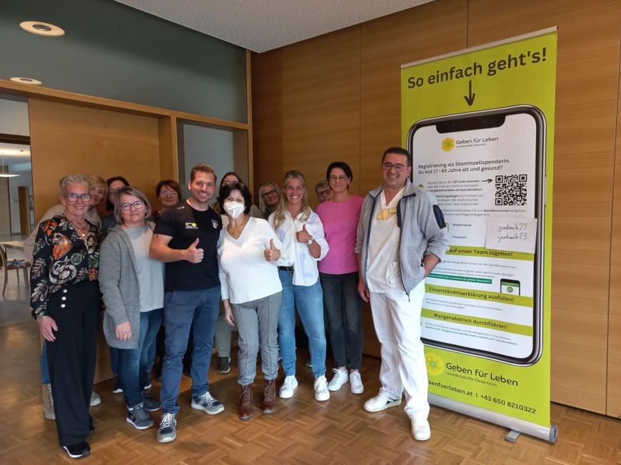 'Typisierungsaktion im Sozialzentrum Münster für Mitarbeiterin'-Bild-1