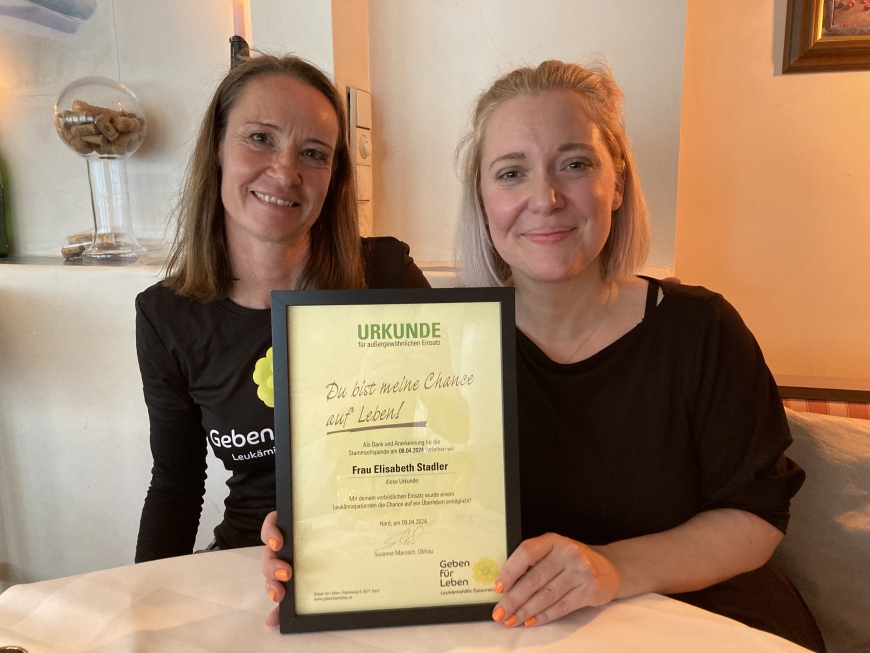 'Stammzellen der Klagenfurterin gehen an einen Mann in Nordamerika'-Bild-1