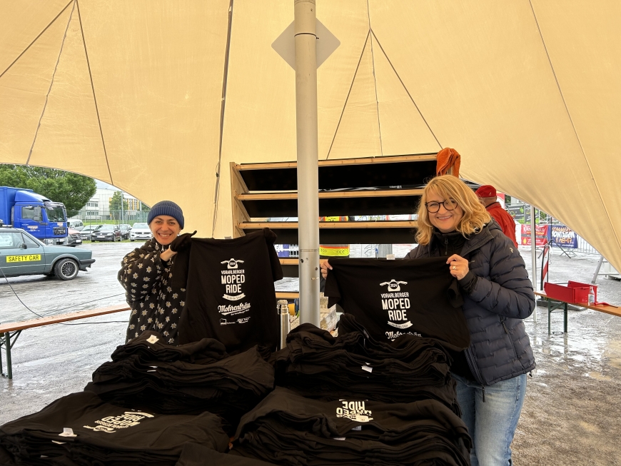 'Durch Chip-Kaution unterstützen die Teilnehmer der 4. Vorarlberger Moped Rides'-Bild-9