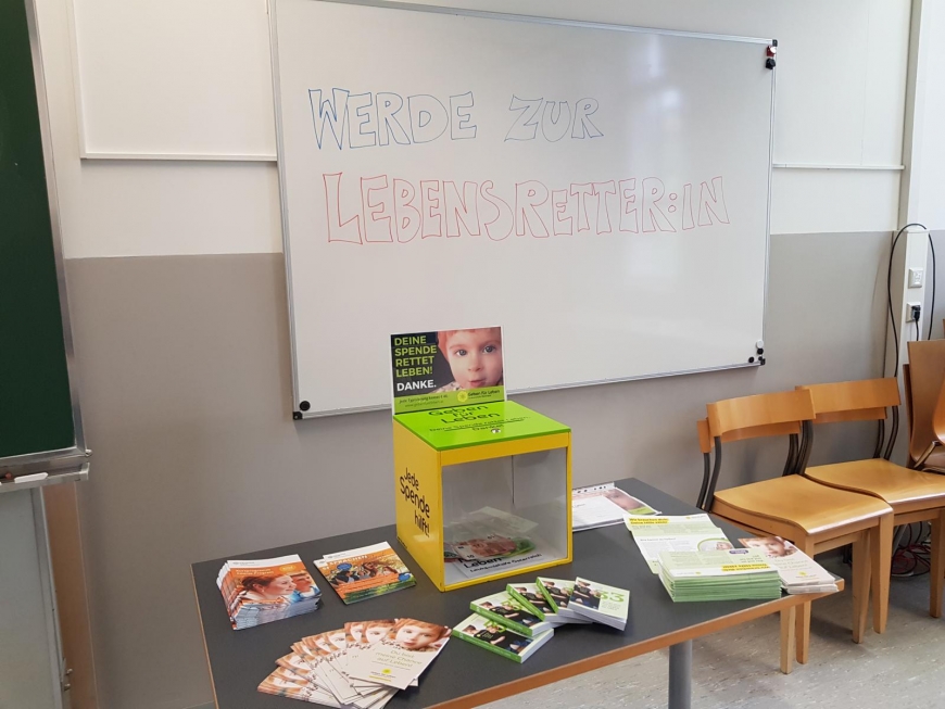 'Geldspenden und Typisierungen am Sprachenzentrum der Uni Wien'-Bild-2