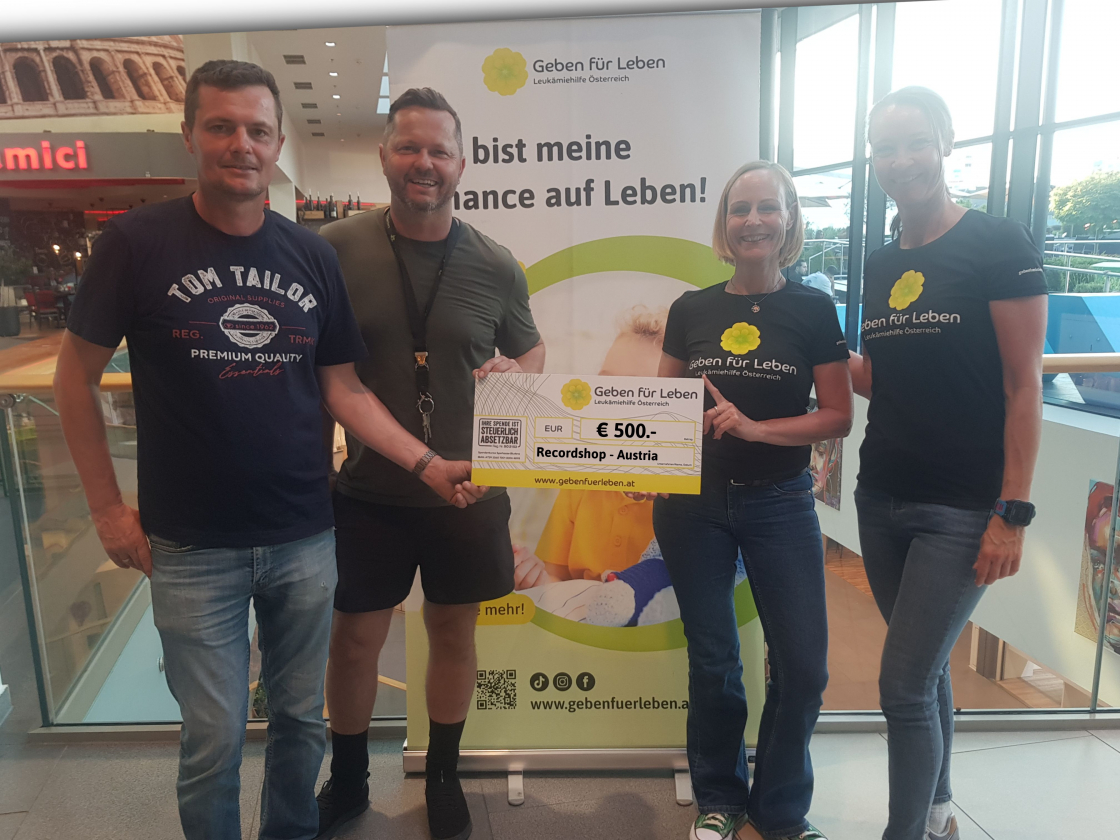 Live-Beispiel Charity Auktion Geben für Leben / Recordshop Austria
