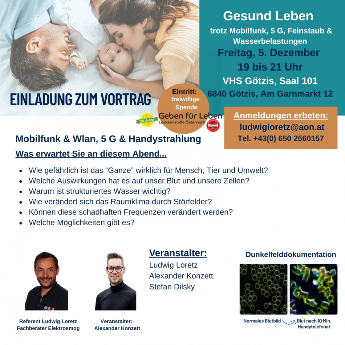 Gesund Leben Vortrag - Götzis