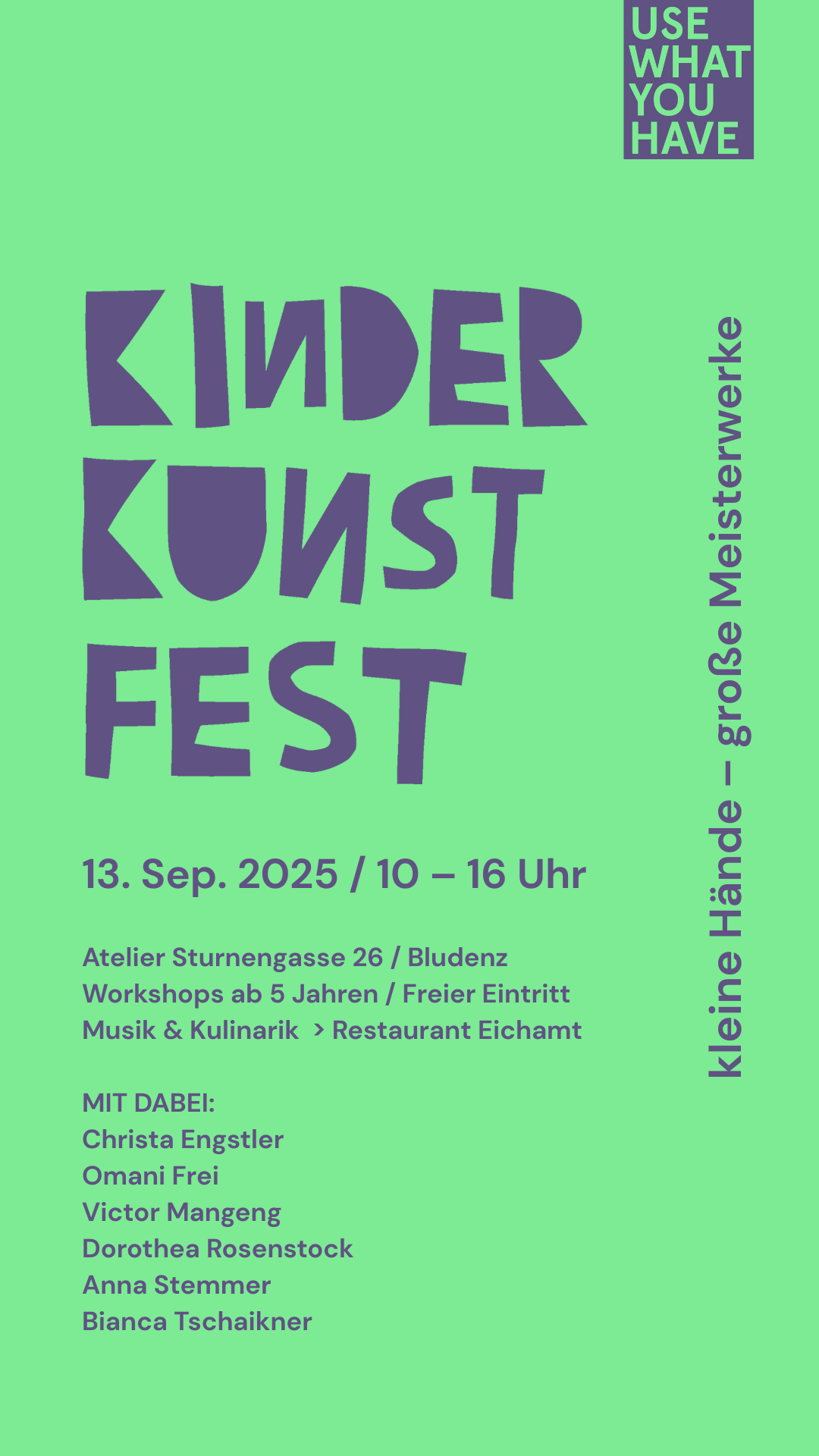 Kinderkunstfest in Bludenz - Vorarlberg
