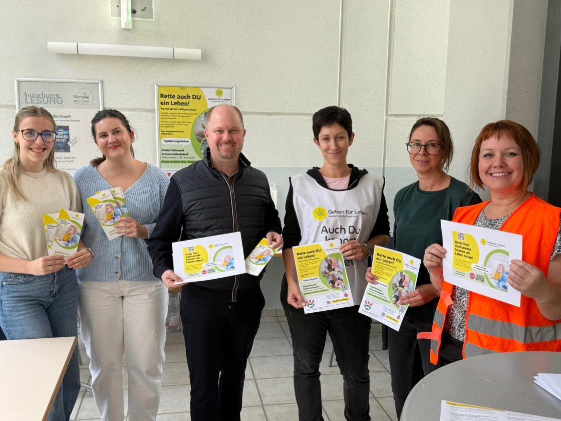 17 neue Typisierungen am Kinderbazar Katzelsdorf - Niederösterreich