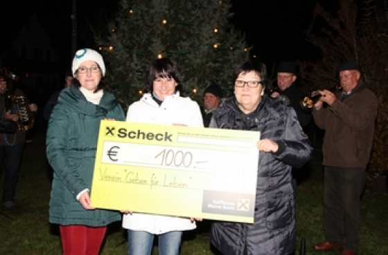 Spende durch Adventsfeier