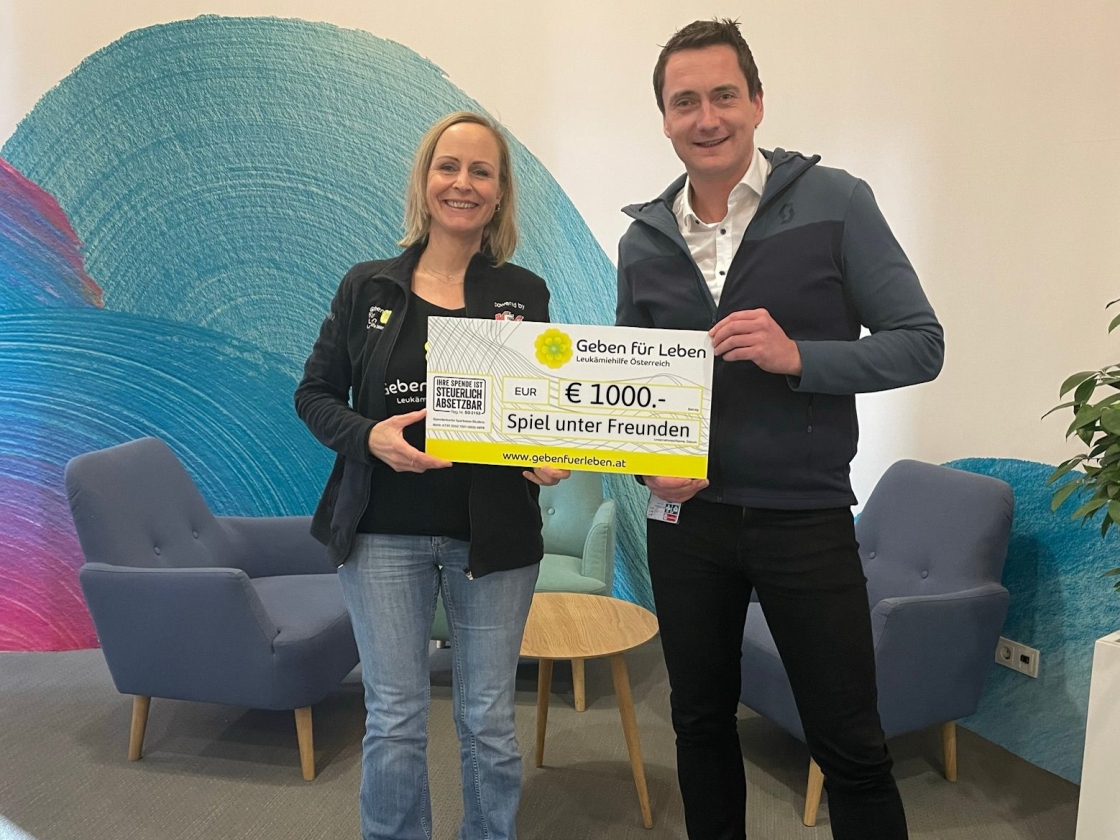 € 1.000 Spende durch Benefizmatch in Neuhofen - NÖ