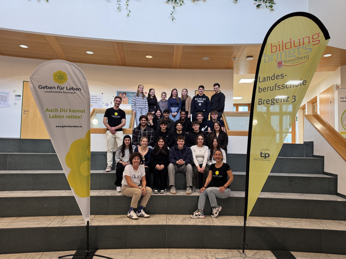181 Typisierungen in nur vier Tagen an der Landesberufsschule Bregenz 3 - Vorarlberg