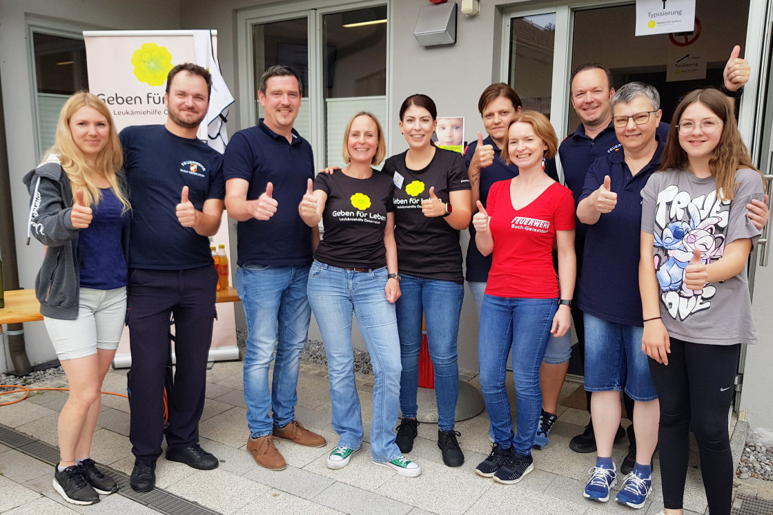 98 Typisierungen im Feuerwehrhaus Buch–St. Magdalena - Stmk