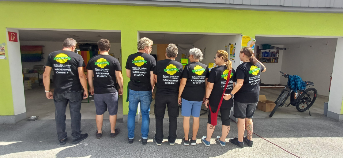 € 1.600 Geldspende beim Benefiz-Sommerfest am Kardenweg in St. Georgen/Gusen - Oberösterreich