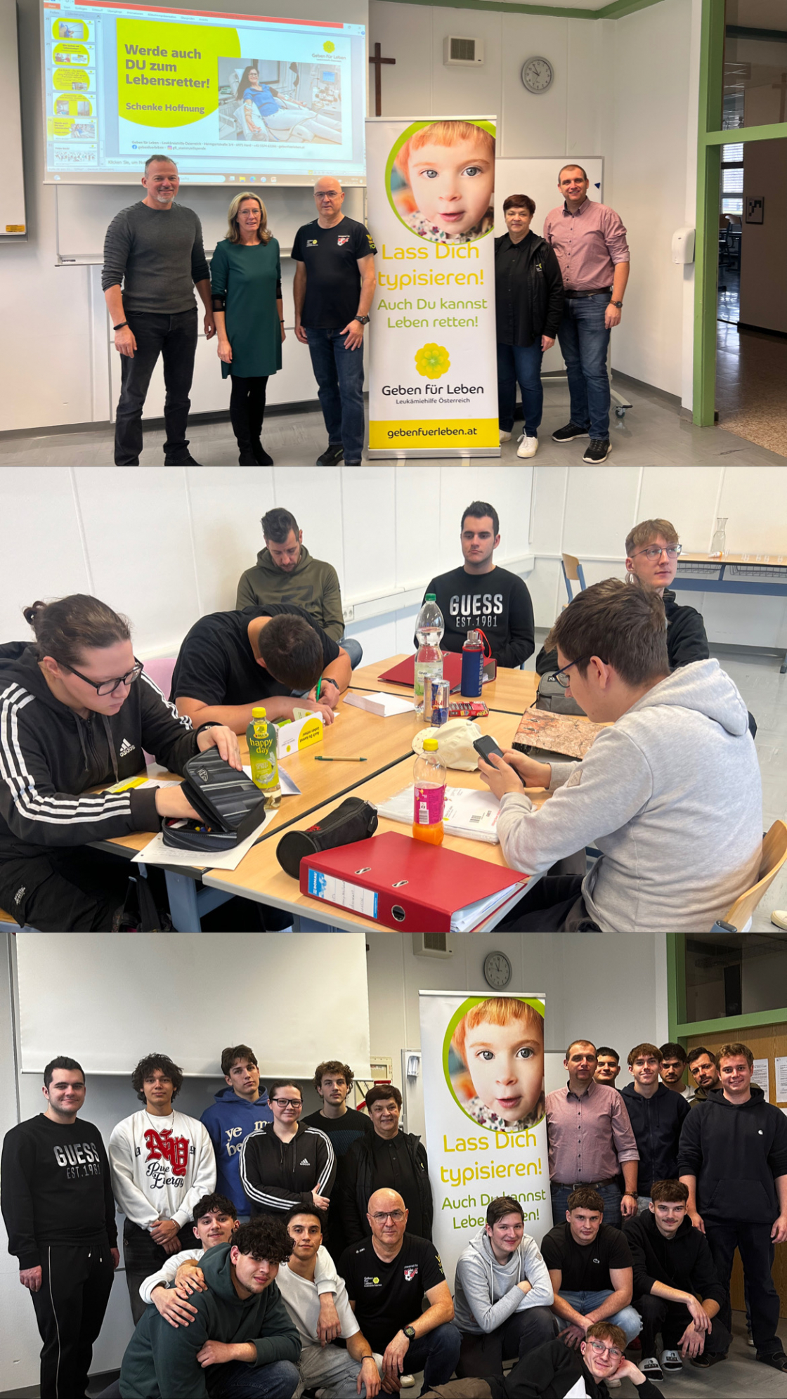16 neue Stammzellspender:innen in der Berufsschule Oberwart - Burgenland