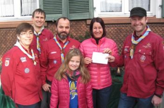 Pfadfinder spenden € 2.500,-!