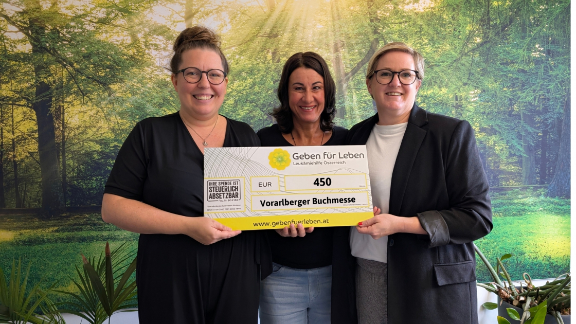 € 450 auf Vorarlberger Buchmesse für guten Zweck gesammelt
