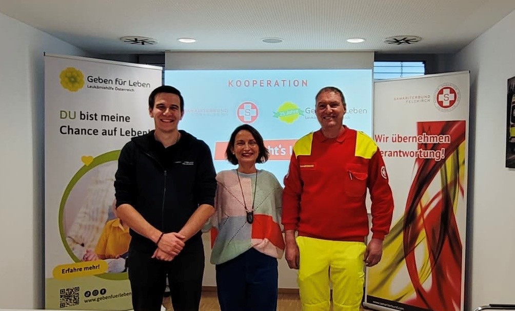 Kooperation zwischen Geben für Leben und dem Samariterbund Vorarlberg – Gemeinsam Verantwortung übernehmen