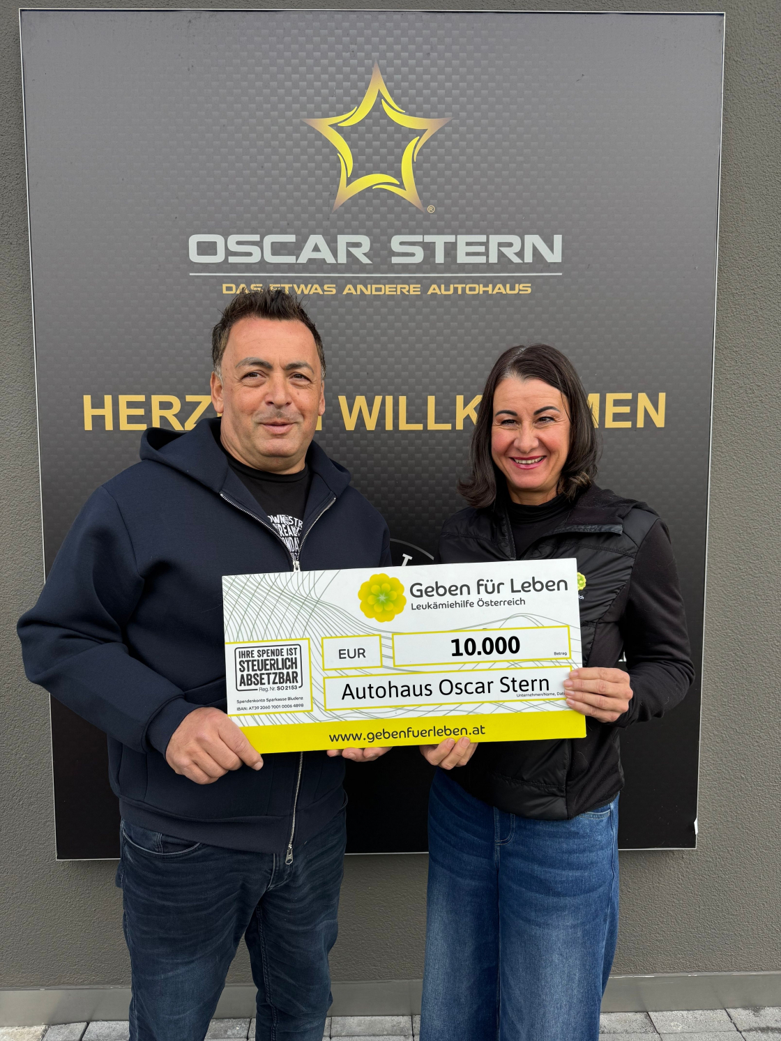 Autohaus Oscar Stern - Sachspenden im Wert von € 10.000 - Vorarlberg