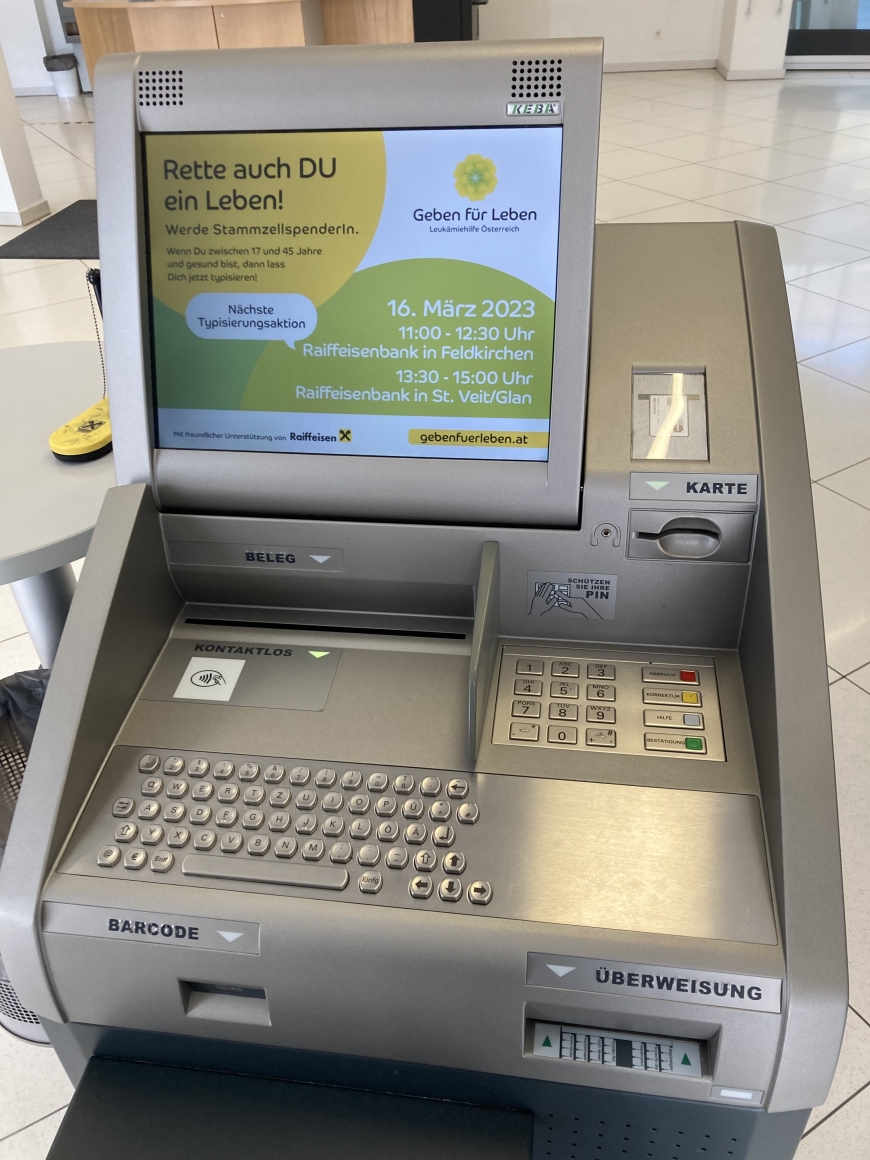 'Weitere Typisierungen in einer Kärntner Raiffeisenbank in Bleiburg'-Bild-1