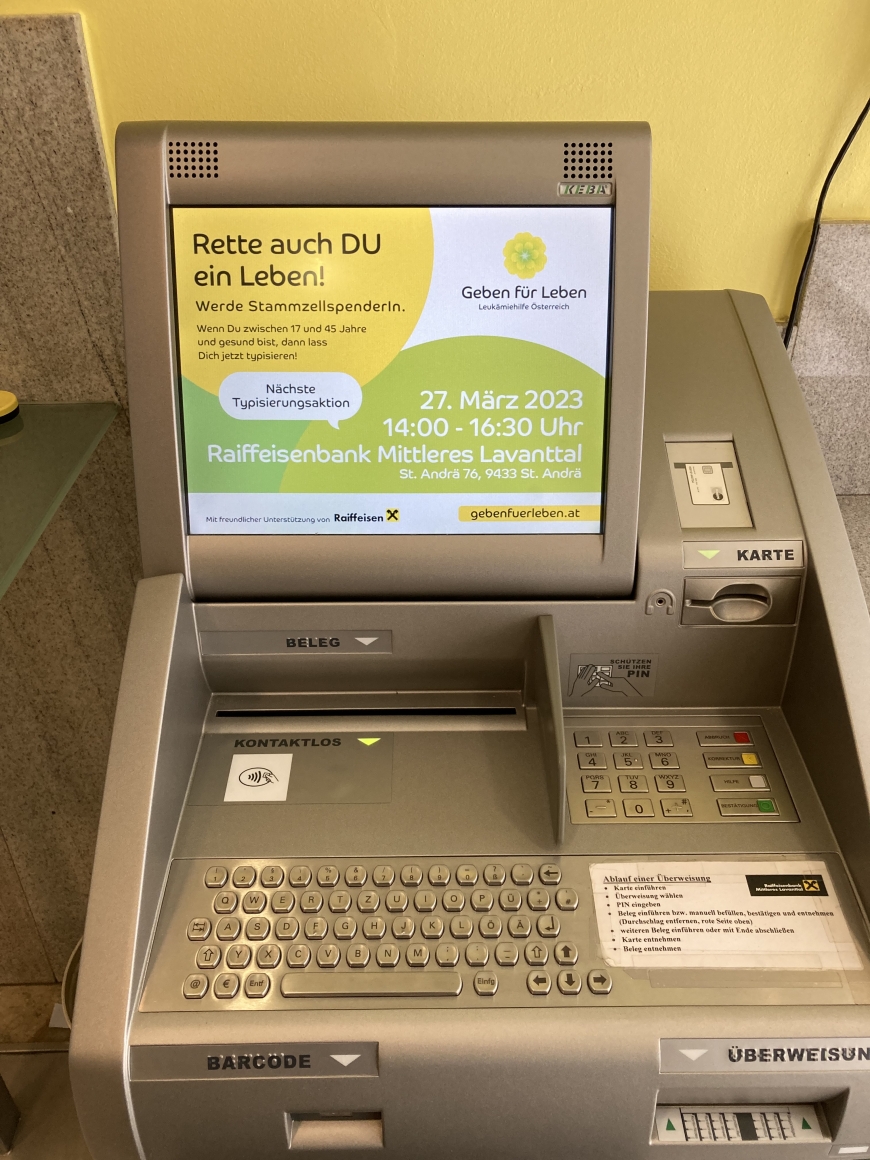 'Raiffeisenbank Mittleres Lavanttal führt Typisierungsaktion durch'-Bild-1