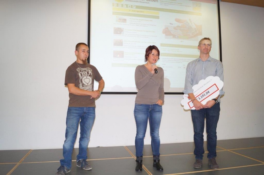 'Landesberufsschule Dornbirn 1 spendet € 1.141,04 für Typisierungen'-Bild-1