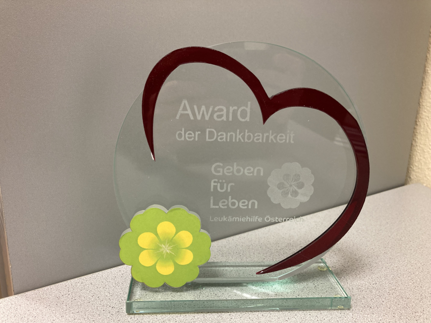 'Award der Dankbarkeit für die Kärntner Kinderkrebshilfe für außergewöhnliches Engagement'-Bild-1