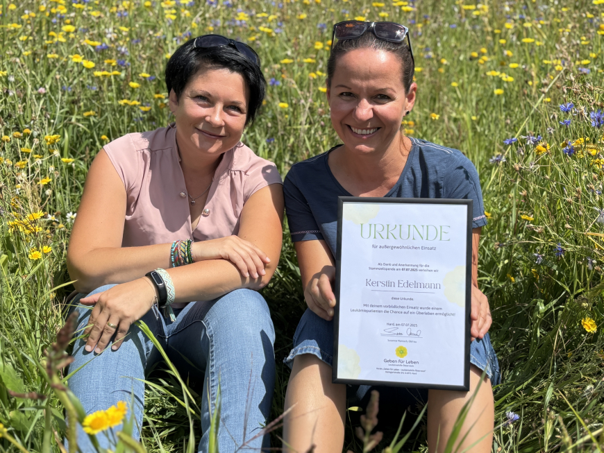 'Unsere 727. Stammzellspenderin ist Kerstin aus Markt Hartmannsdorf - Steiermark'-Bild-2