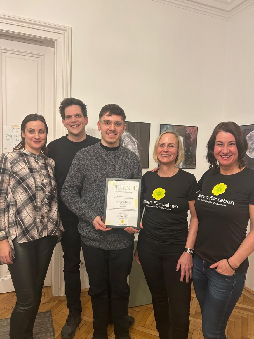 'Unser 614. Stammzellspender ist Leopold aus Wien'-Bild-1