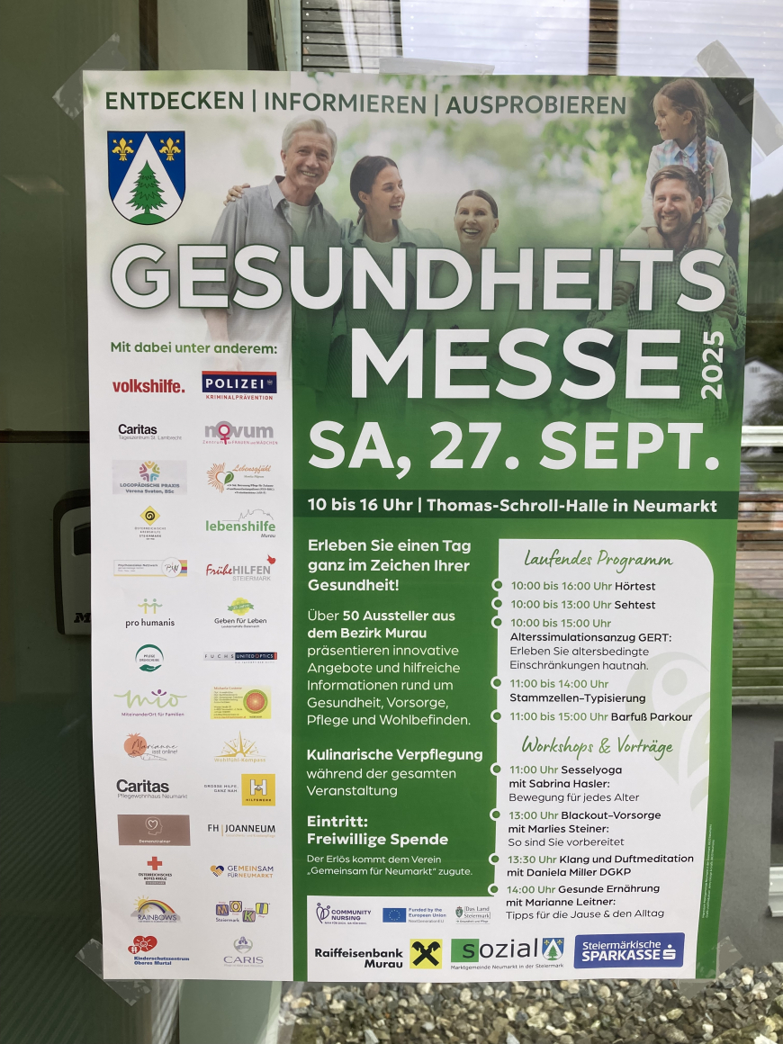 '23 Typisierungen bei der Gesundheitsmesse in Neumarkt – Steiermark'-Bild-1