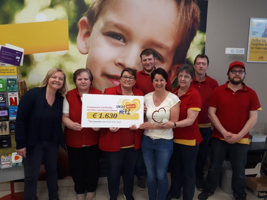 'Award der Dankbarkeit für Team vom Billa Hard für langjährige Unterstützung'-Bild-3